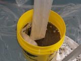 業務用エアコン熱交換器洗浄汚水 エアコンクリーニング